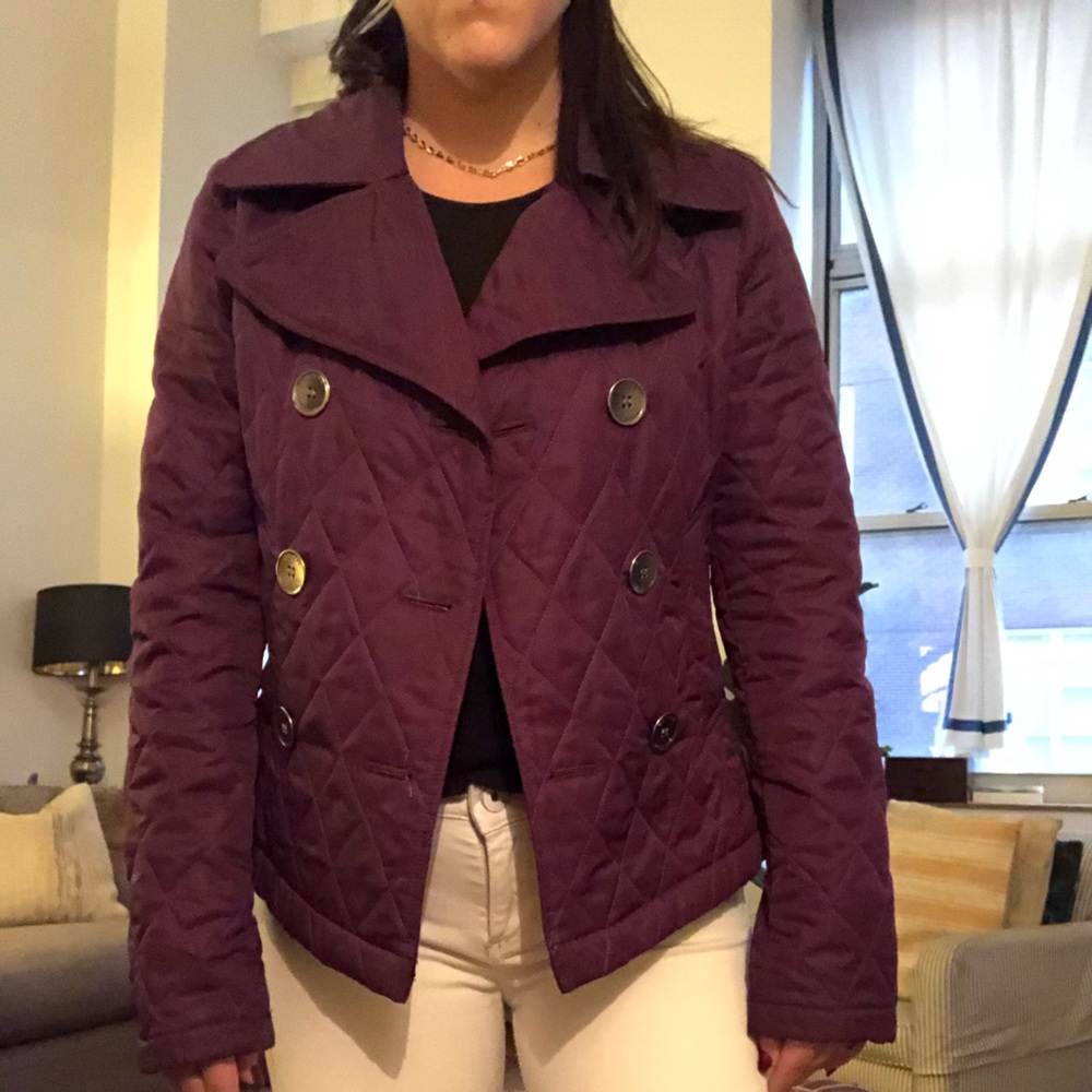 Burberry quilted jacket small